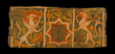 Coffered Ceiling Panel with Coat of Arms and Griffins Rampant by Unbekannt Unbekannt